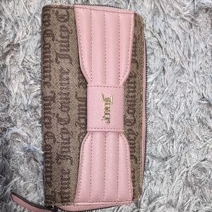 Juicy Couture Pink and Brown Women's Wallet